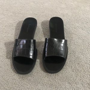Slide on sandals
